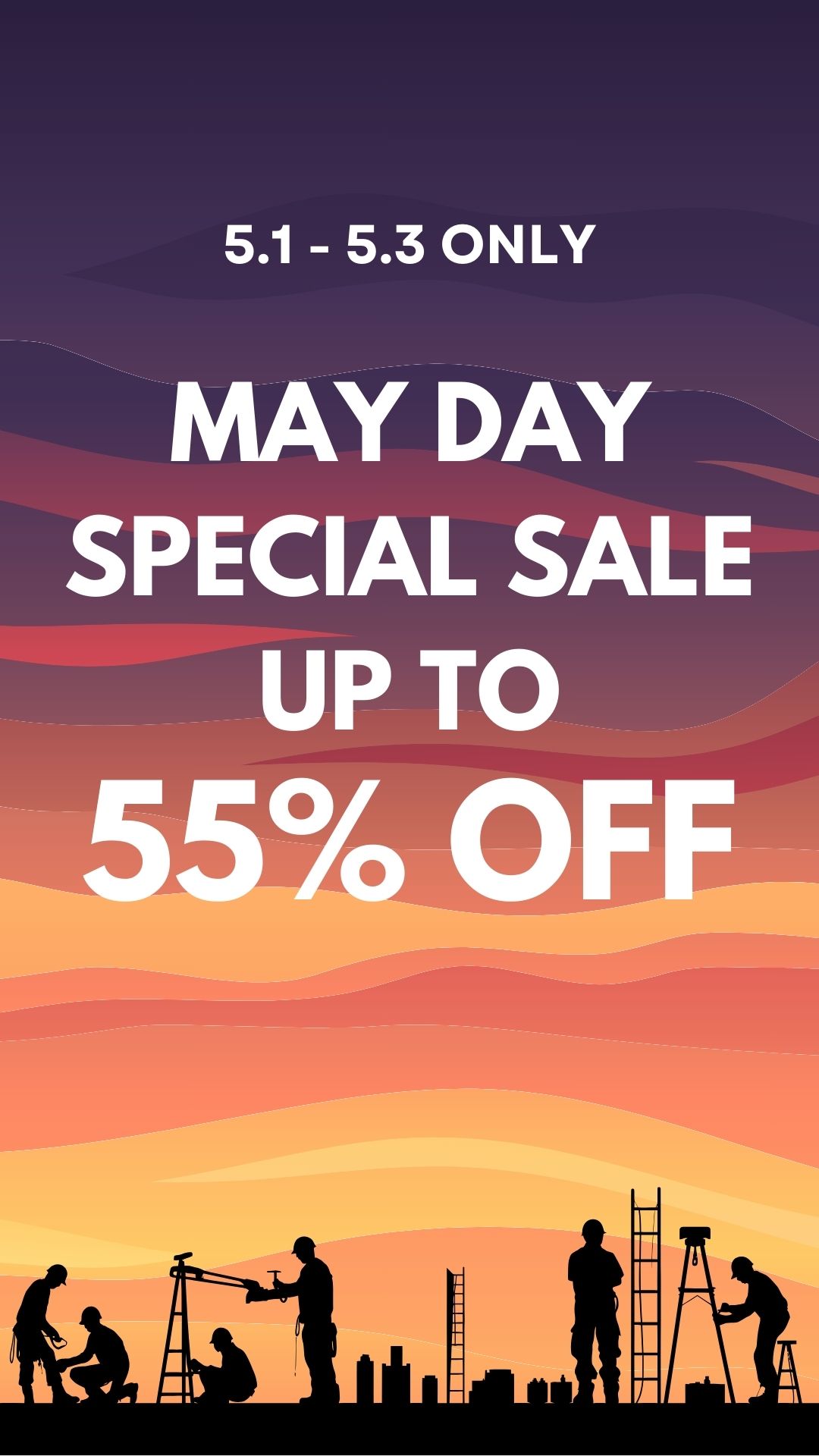 May Day Sale Banner